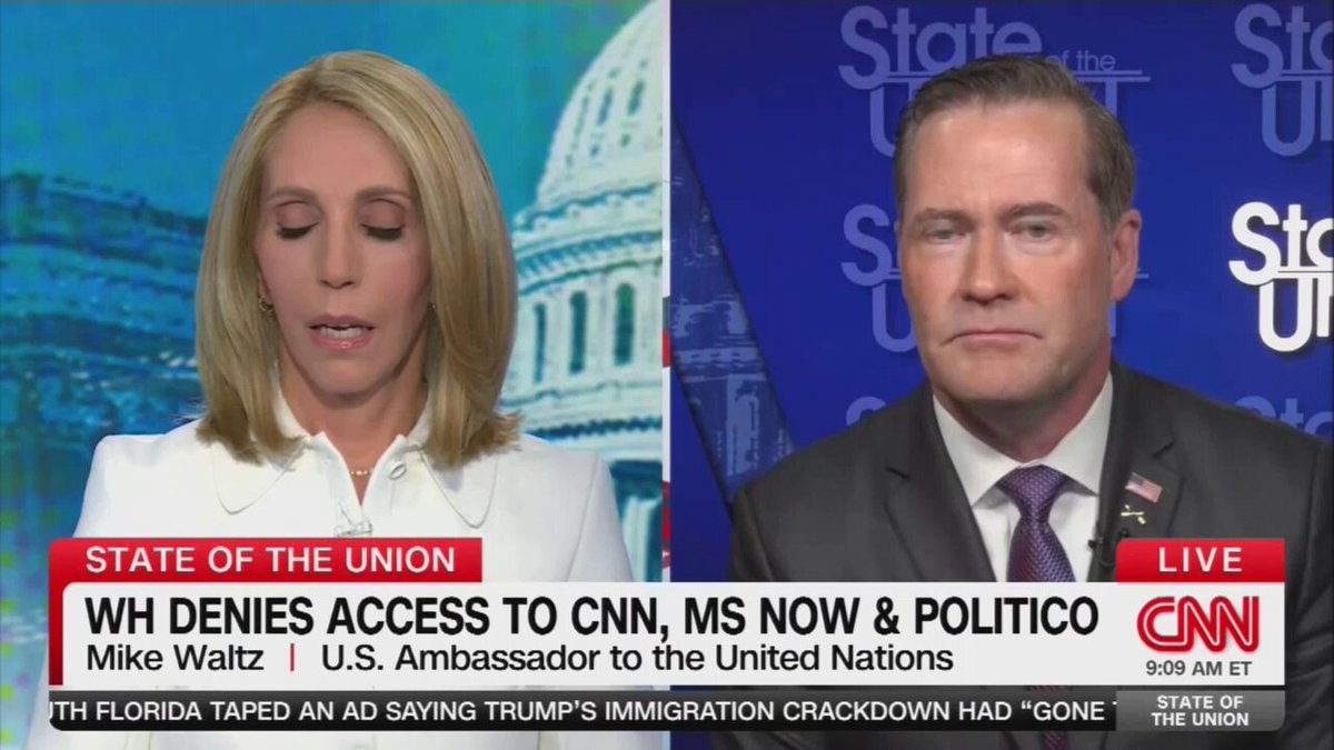 Mike Waltz defends Trump press ban