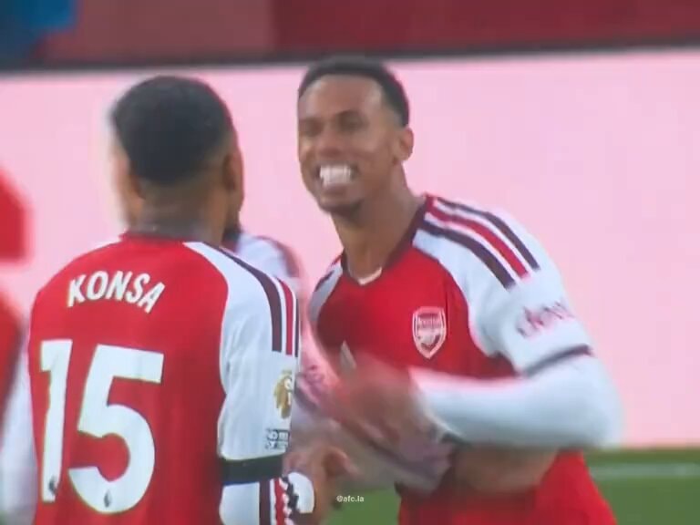 Arsenal players on the field