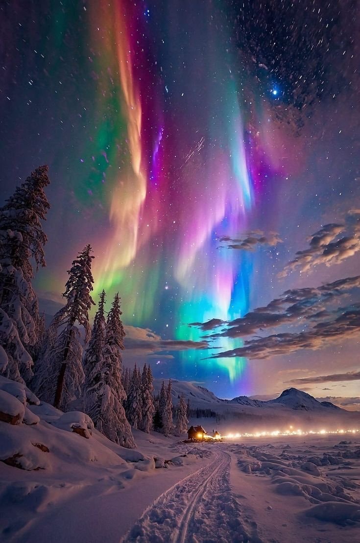 Aurora Borealis view