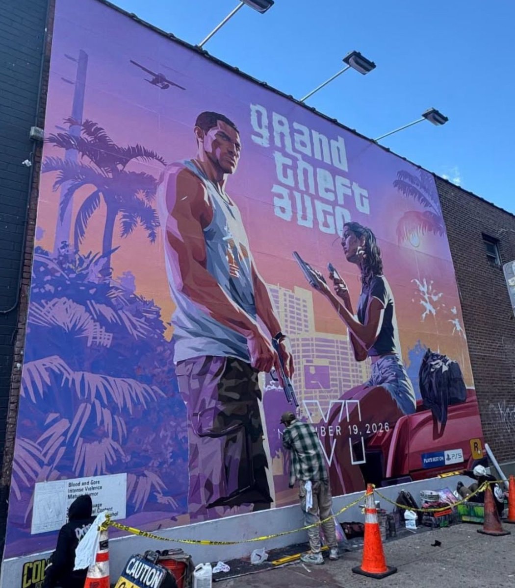 GTA San Andreas mural still standing in Brooklyn (photo 2 of 2)
