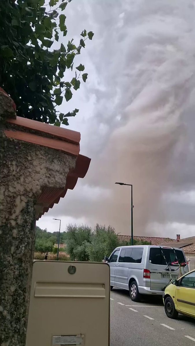 Tornado damage in Carcassonne France