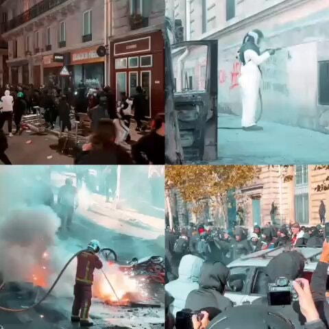 France civil unrest chaos
