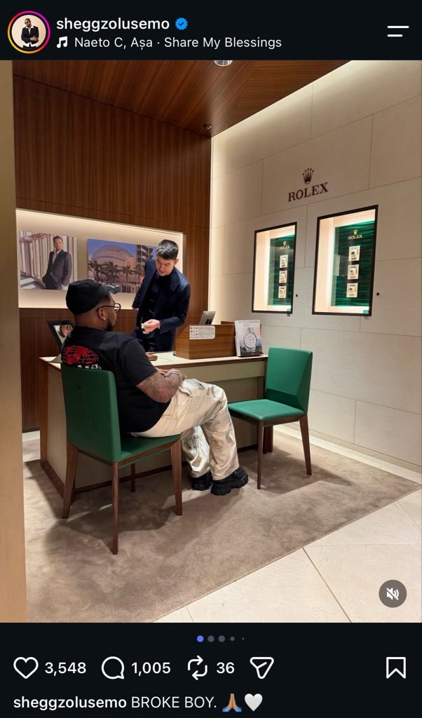 Sheggz in Rolex store (photo 1 of 4)