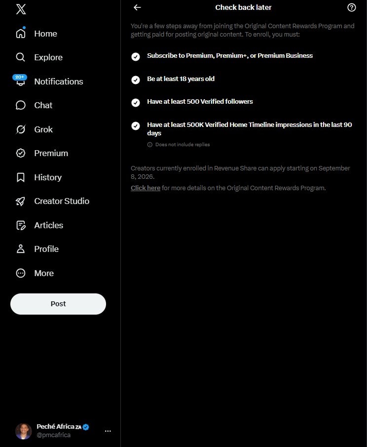 social media app interface