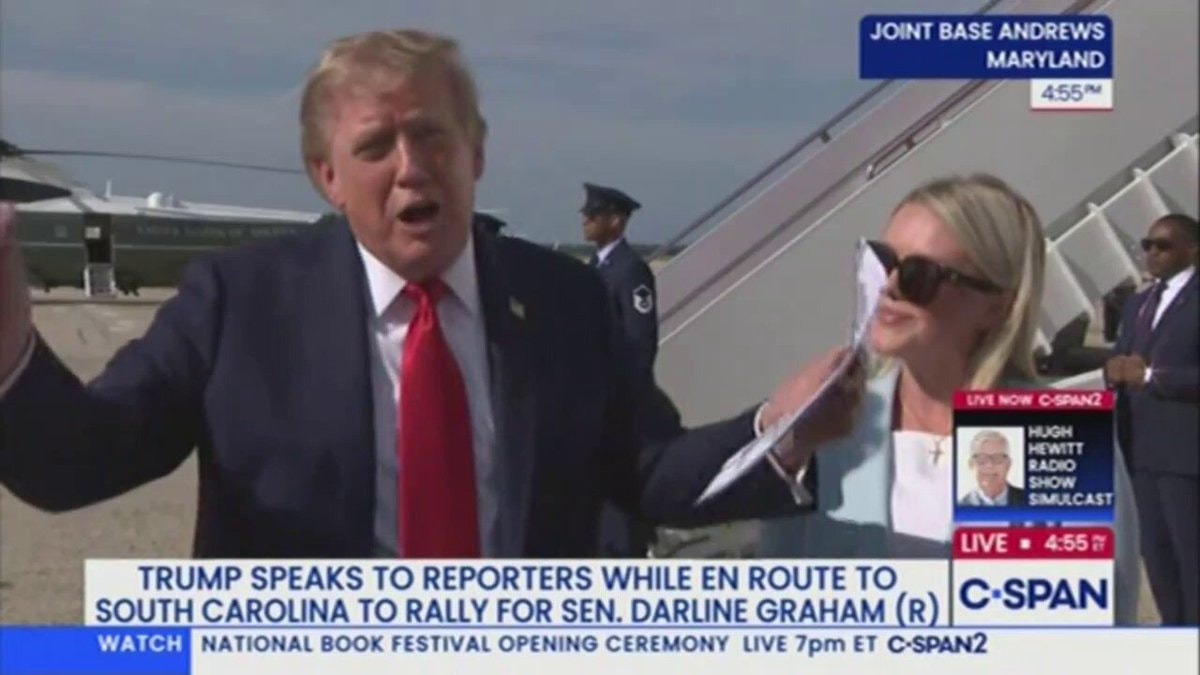 Trump on next press secretary