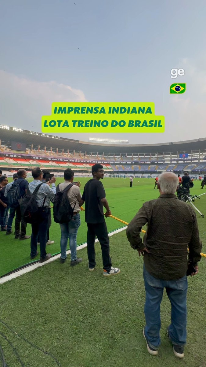 Indian press at Brazilian National Team training