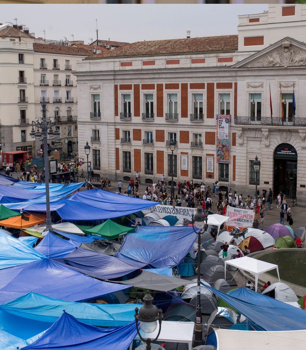 Spain housing crisis protest Madrid