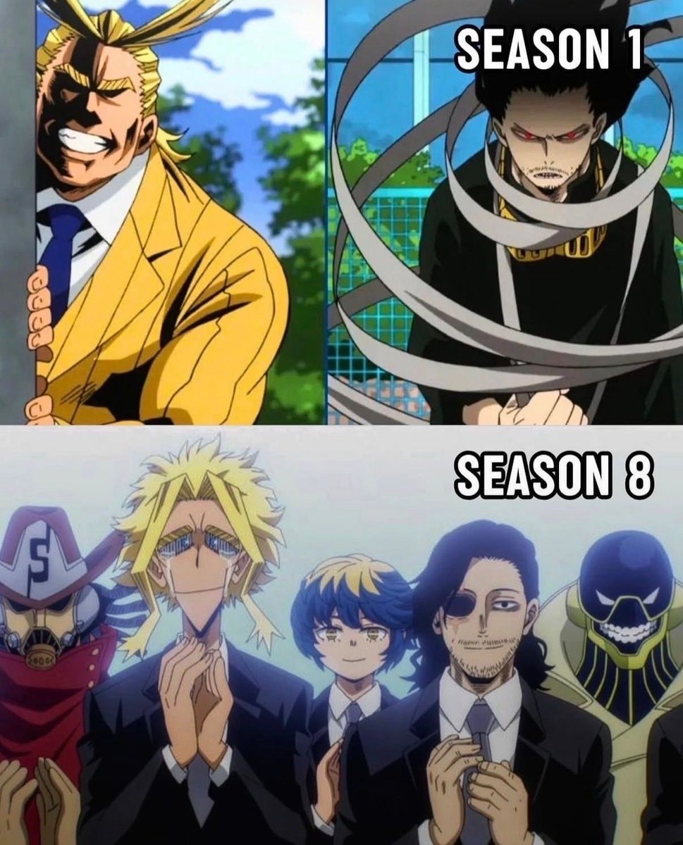 My Hero Academia Season 1 vs Season 8