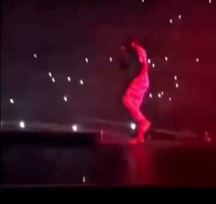 Travis Scott stage fall meme
