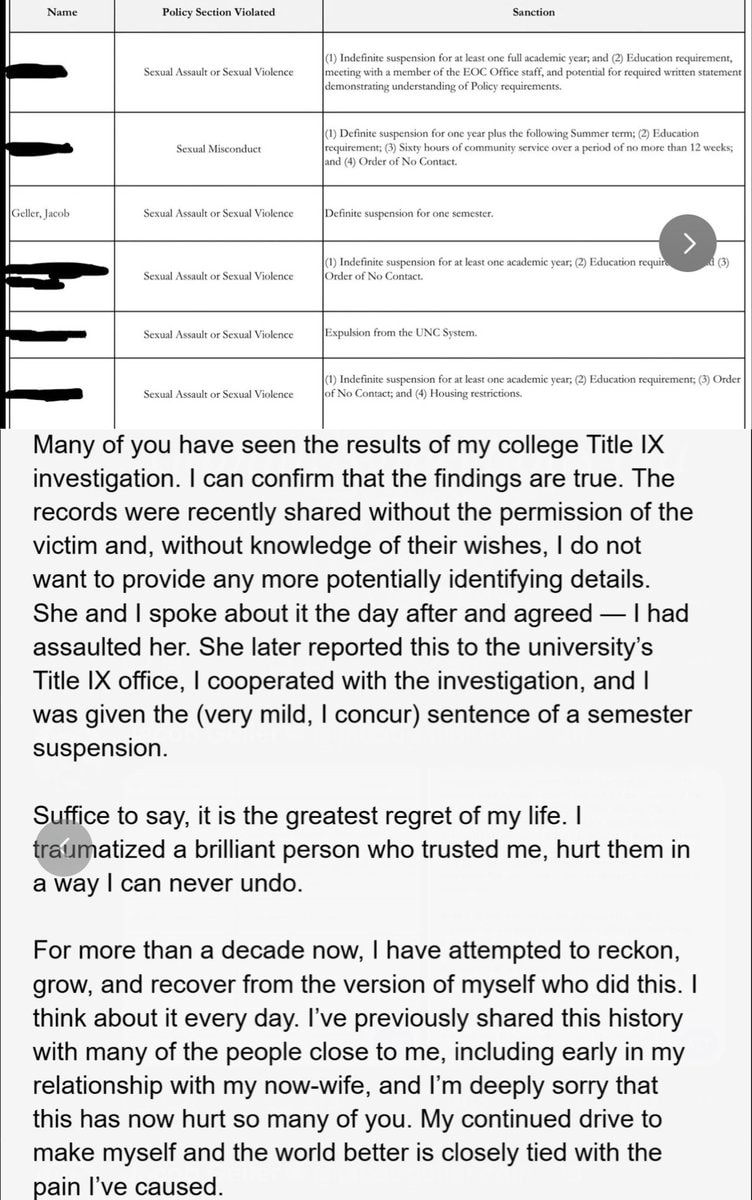 Jacob Geller statement on Bluesky (photo 2 of 2)
