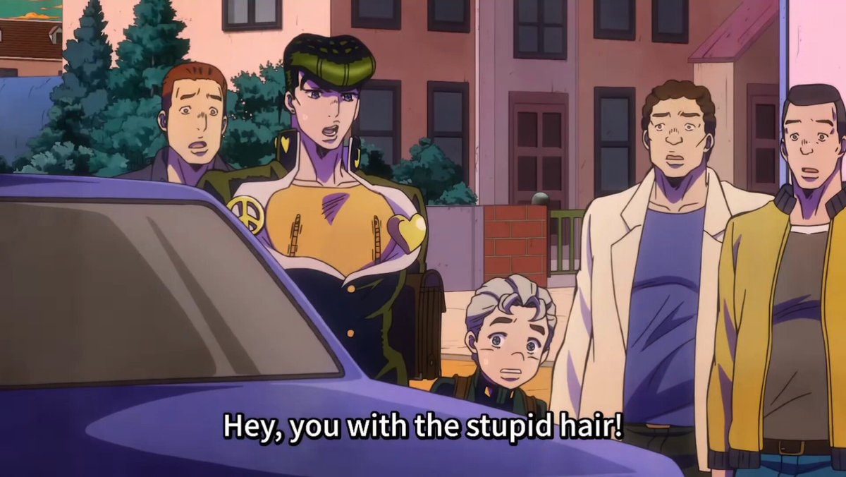 Josuke doughnut power scene