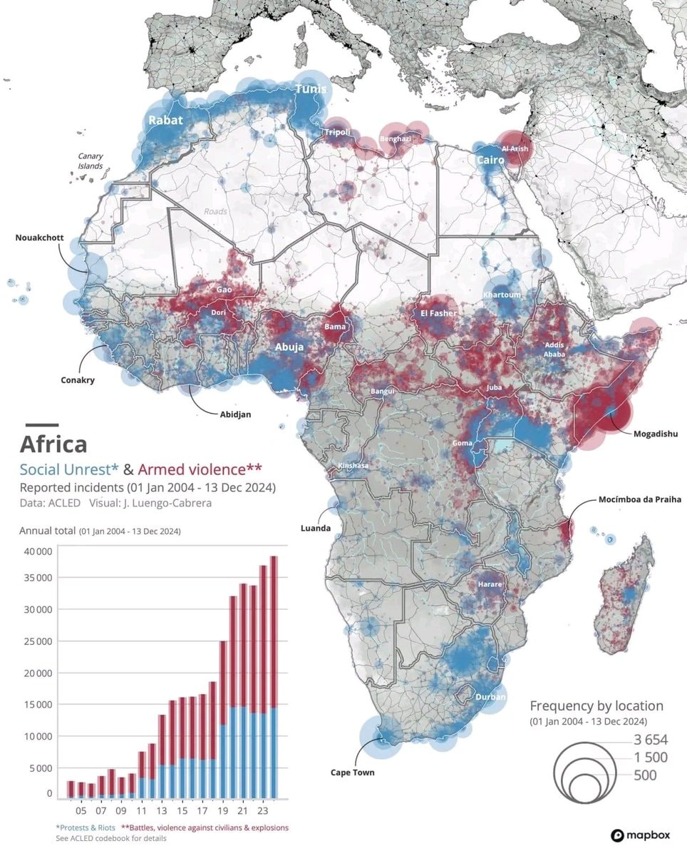 Africa Social Unrest Map by Jose Luengo-Carbrera Africa Social Unrest Map by Jose Luengo-Carbrera