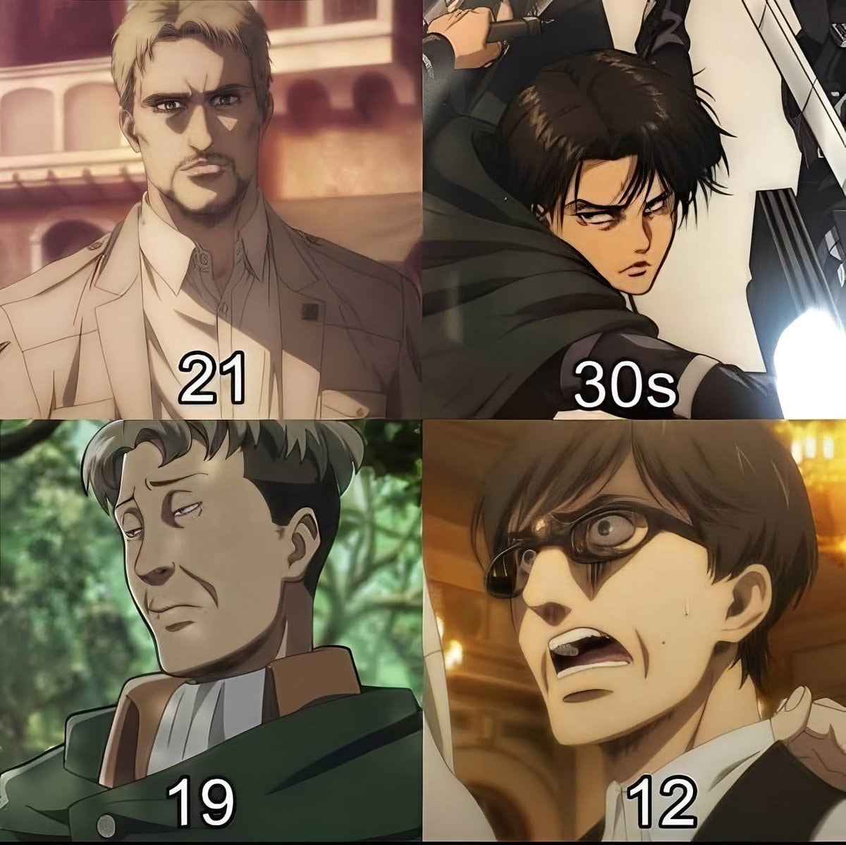 anime characters reaction