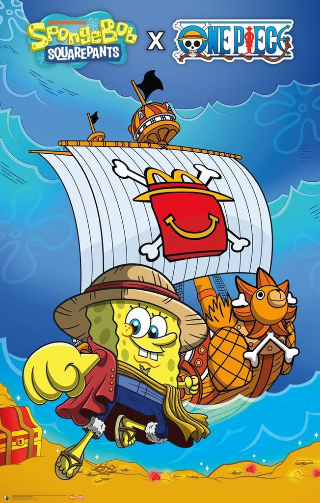 SpongeBob Luffy McDonald's crossover