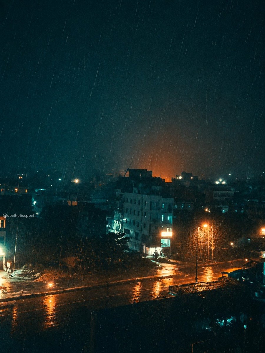 Rainy night ai edit