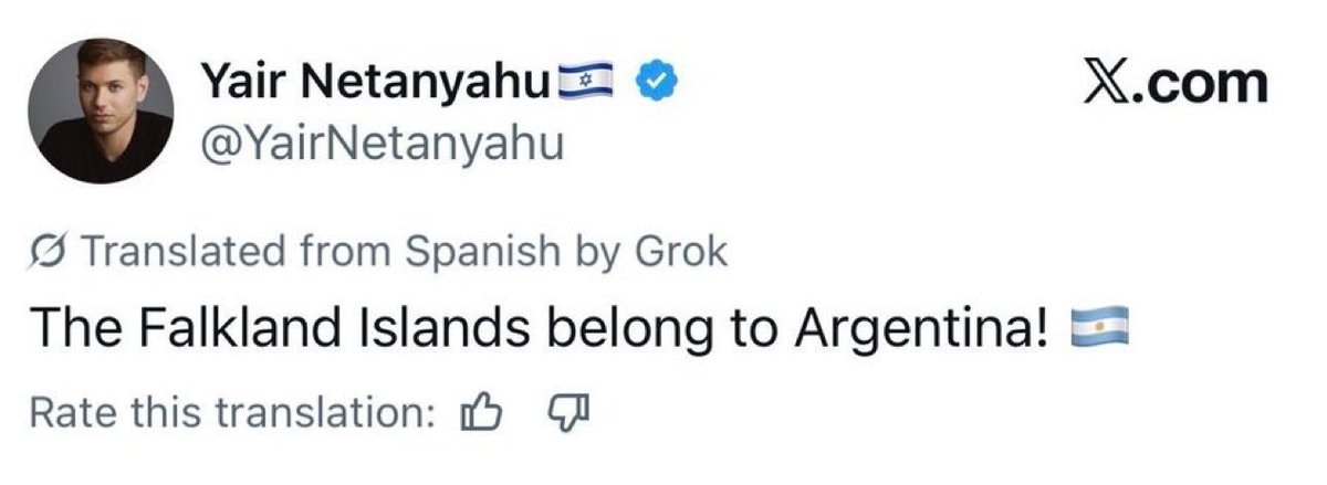Yair Netanyahu Falkland Islands claim Yair Netanyahu Falkland Islands claim
