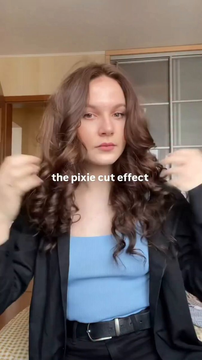 Pixie cut effect tutorial video