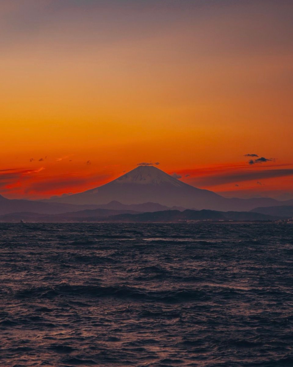 Mount Fuji at sunset