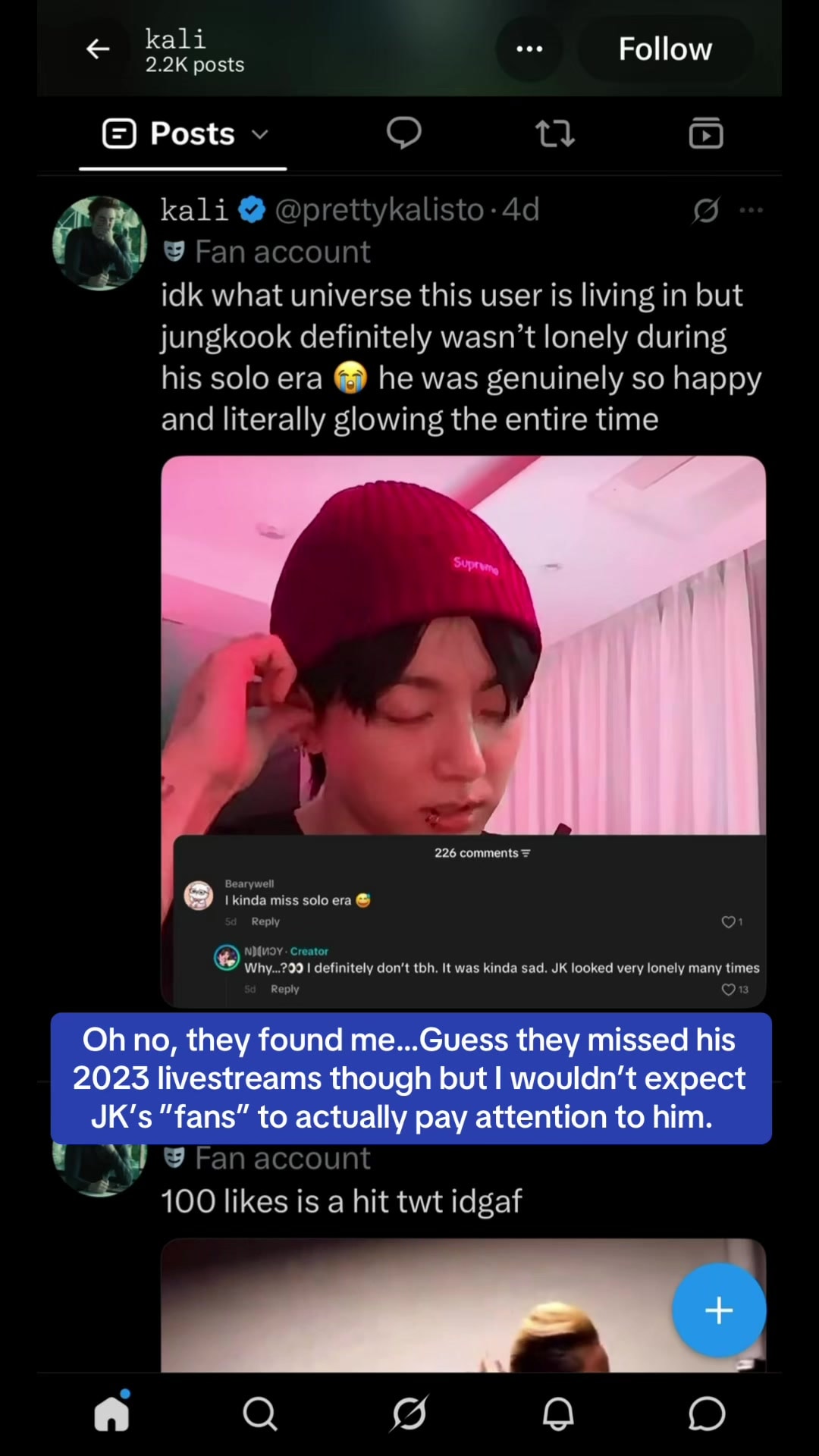 Jungkook JK fan behavior