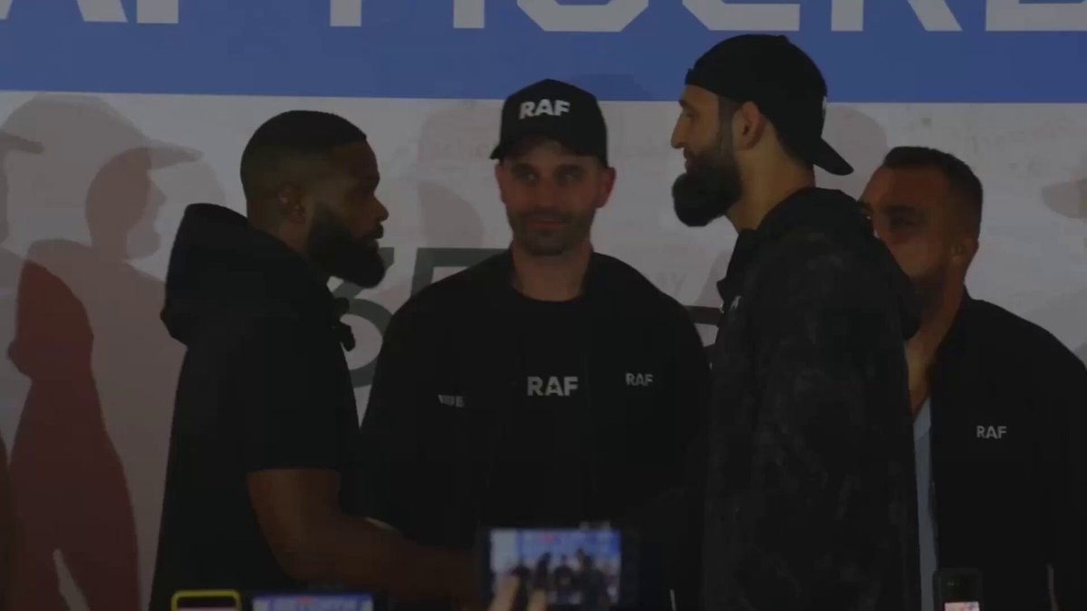 Woodley Chimaev RAF13 face off