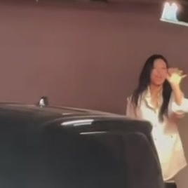 Jennie candid parking garage