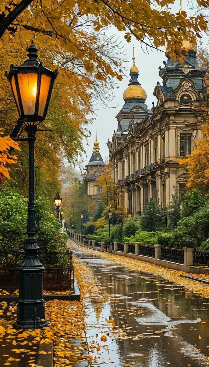 Edinburg Scotland autumn street