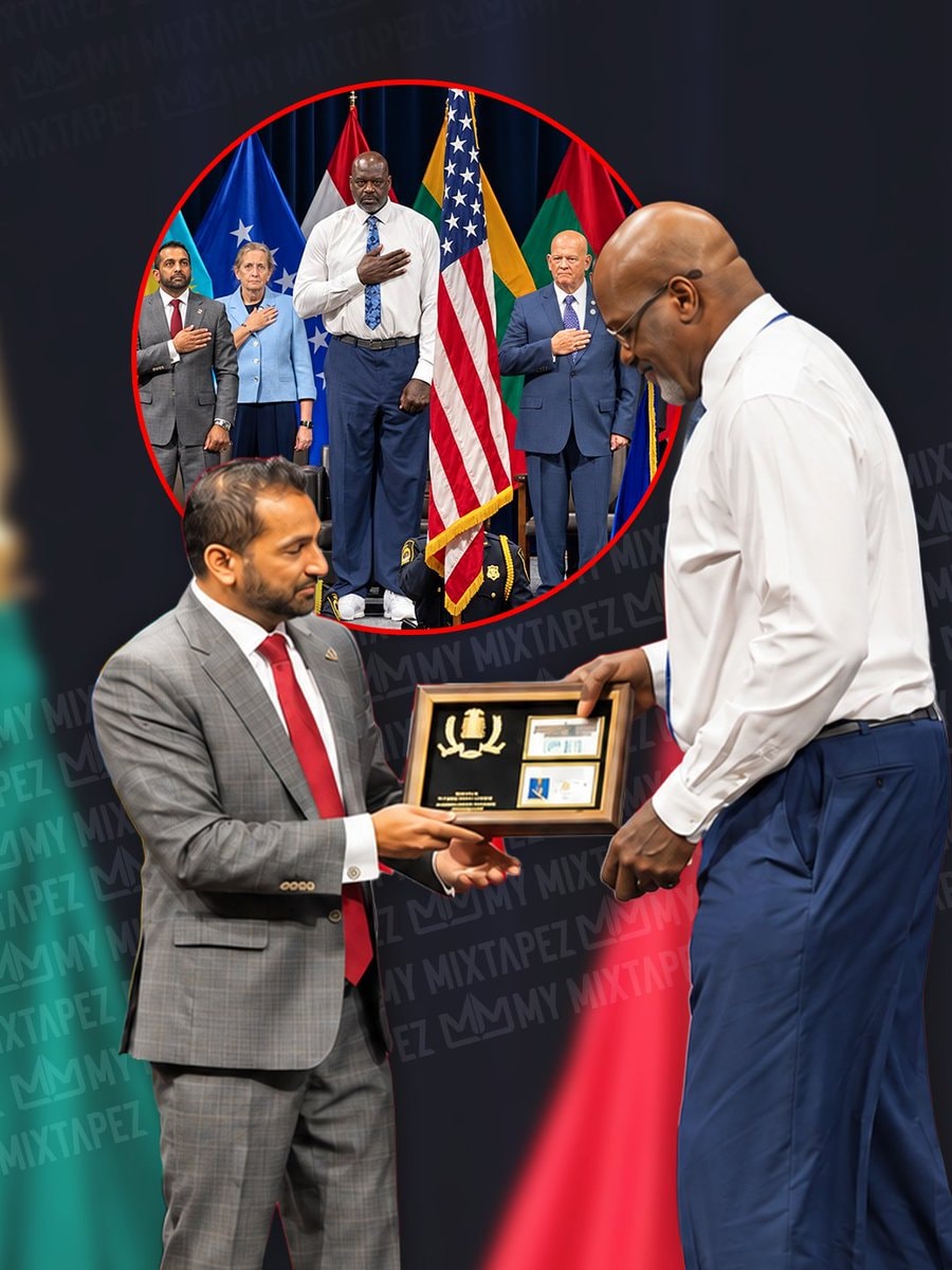 Shaq honorary FBI Special Agent Shaq honorary FBI Special Agent