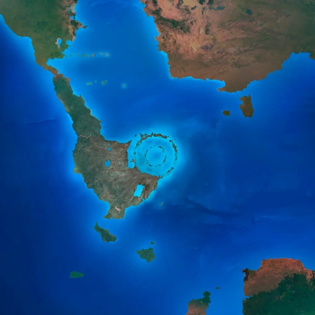 Atlantic Ocean asteroid crater discovery