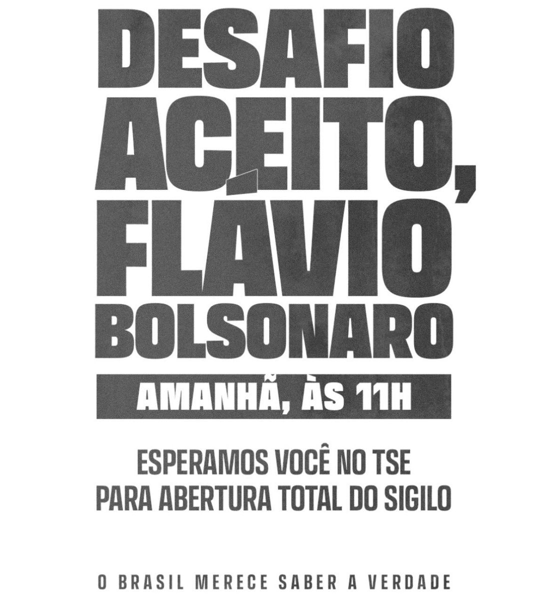 Lula accepts Flávio Bolsonaro challenge at TSE (photo 2 of 2)
