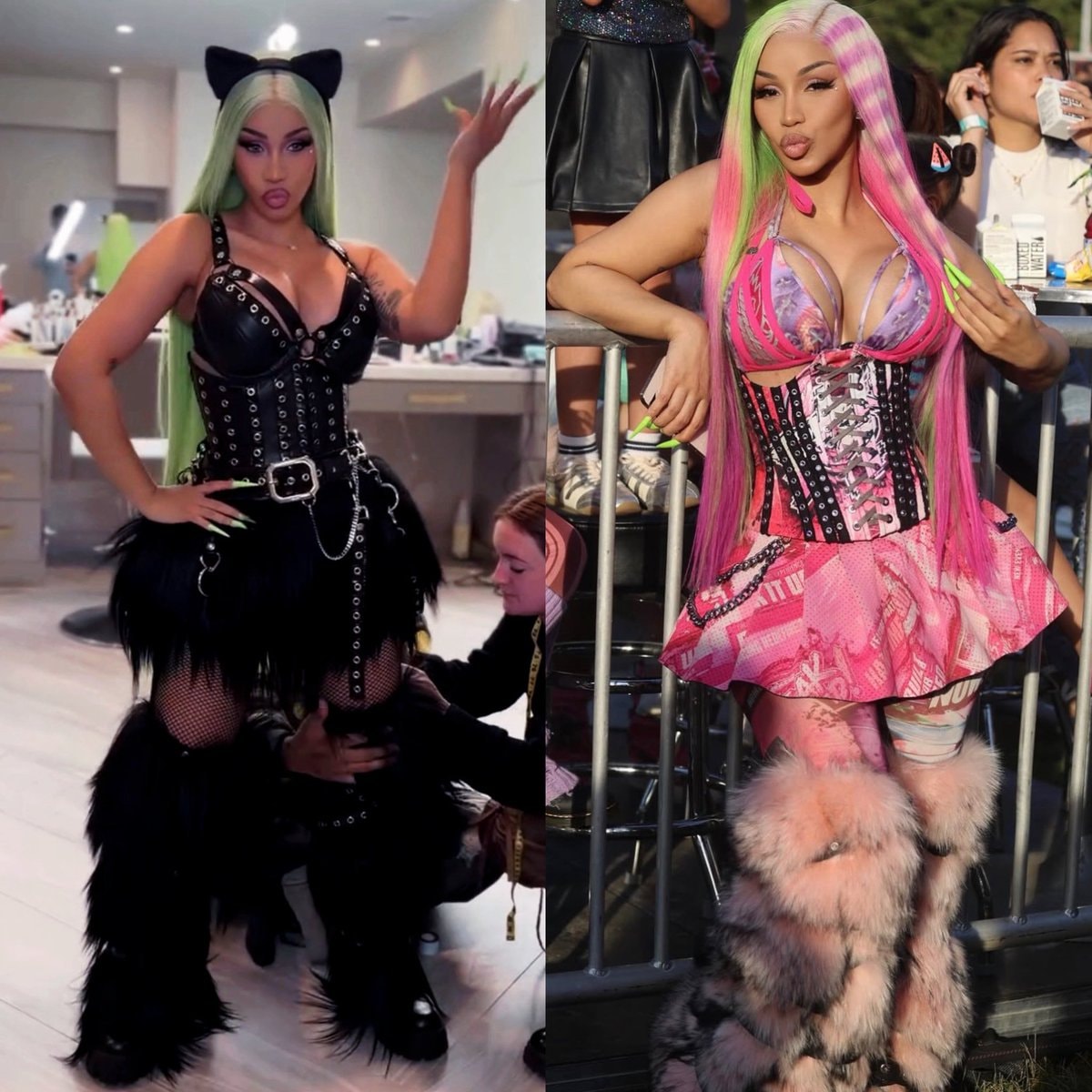 Cardi B KATSEYE look