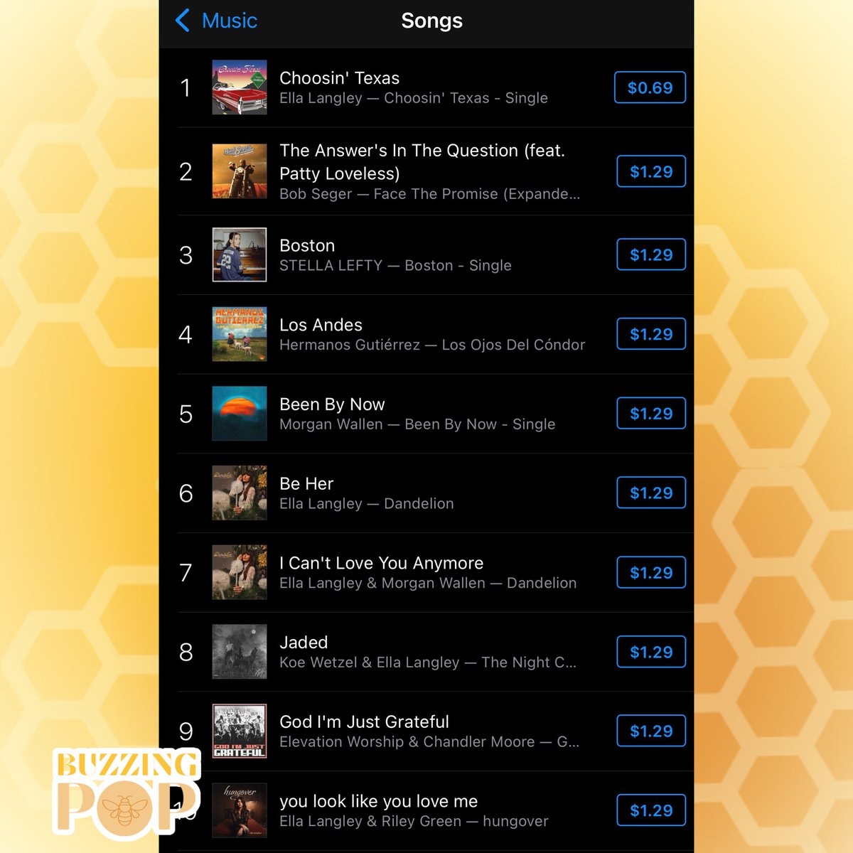 US iTunes chart update (photo 2 of 2)