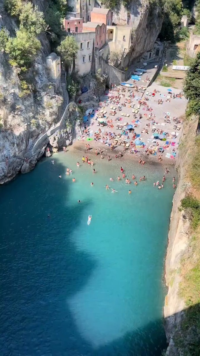 Cliffside cove beach