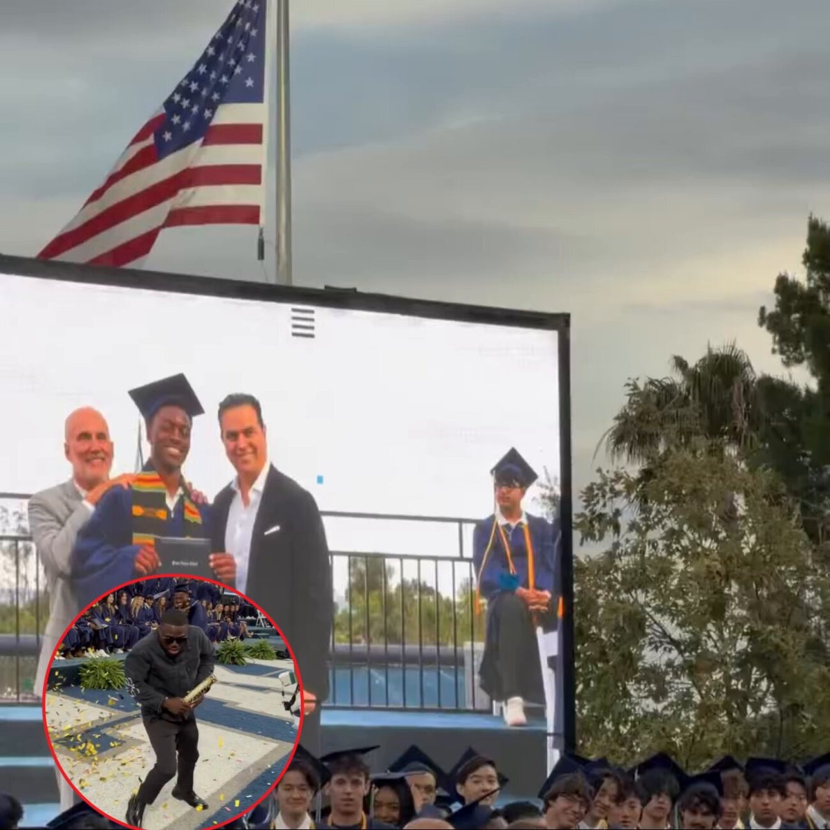 Kevin Hart pranks son at graduation