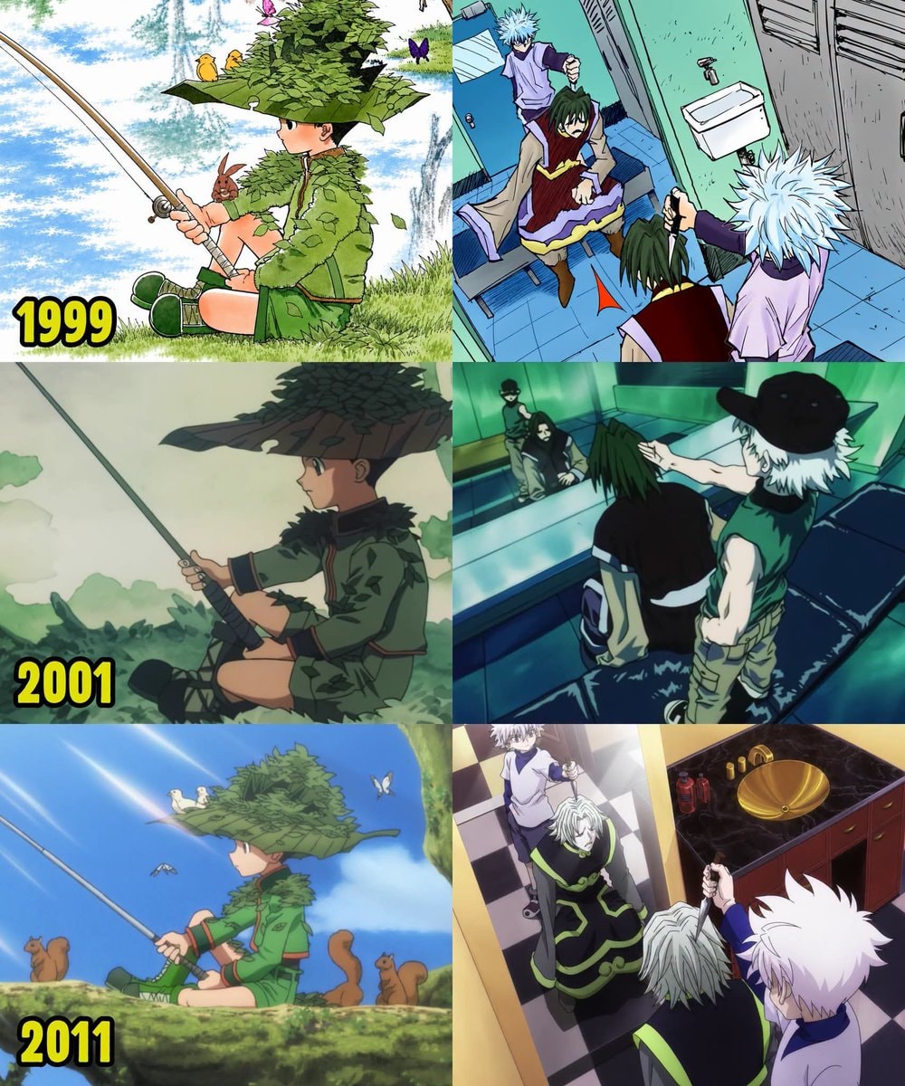 Hunter x Hunter evolution 1999 2001 2011