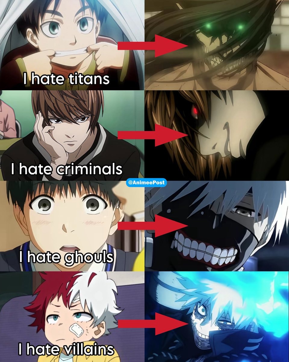 Anime villains who became what they hated Anime villains who became what they hated