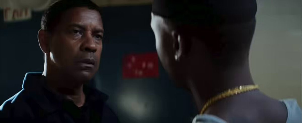 The Equalizer McCall stairwell scene