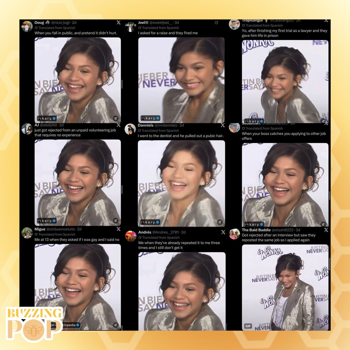 Zendaya 2026 meme moment (photo 2 of 3)