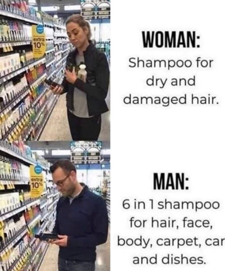 men vs women shampoo meme men vs women shampoo meme