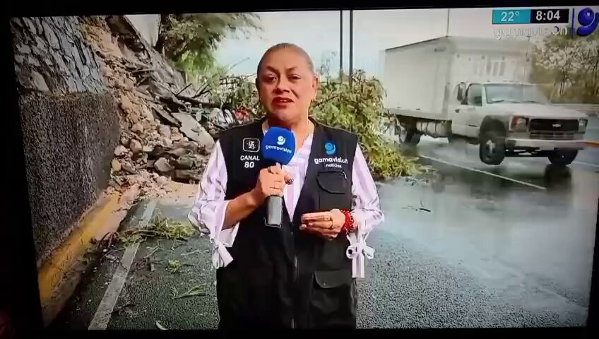 Mexico reporter cameraman landslide Pedro Martinez