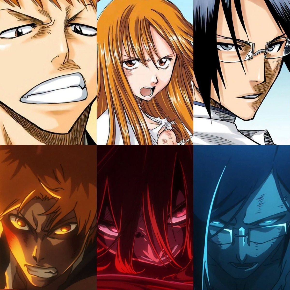 anime character evolution comparison