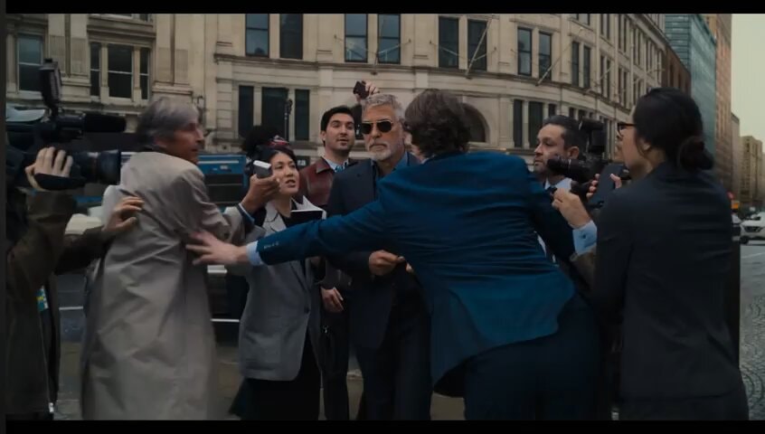 George Clooney Batman scene question