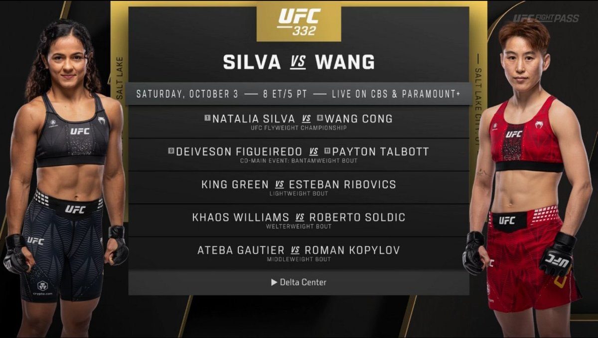 UFC 332 Main Card Announced