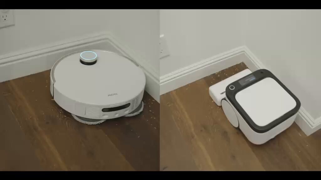 ROVA robot vacuum corner cleaning