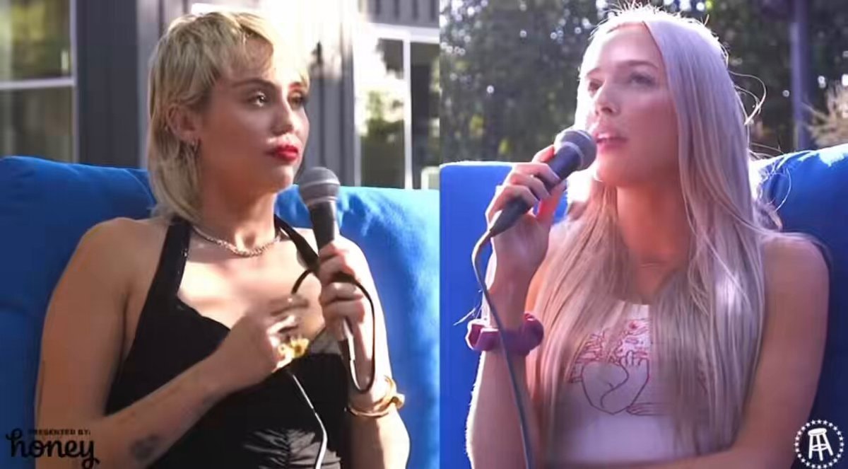Miley Cyrus on early attractions