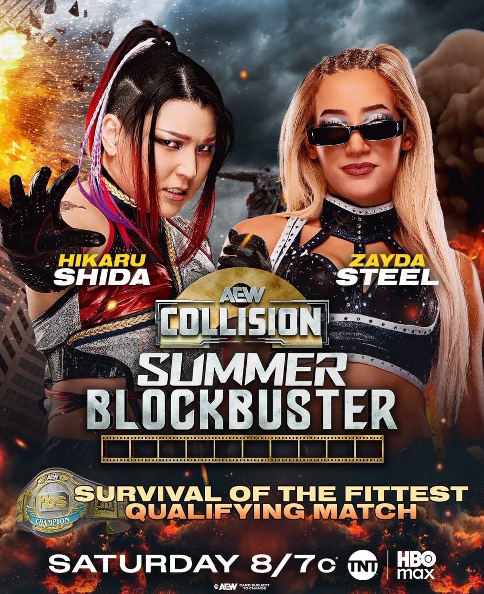 Hikaru Shida vs Zayda Steel AEW Collision Summer Blockbuster Hikaru Shida vs Zayda Steel AEW Collision Summer Blockbuster