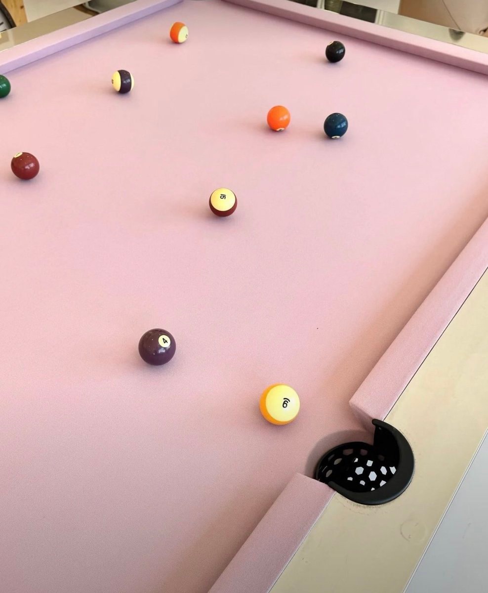 1980s pink chrome pool table (photo 2 of 2)