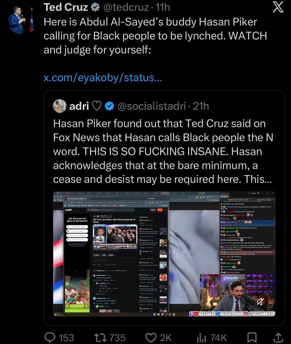 Ted Cruz responds to Hasan