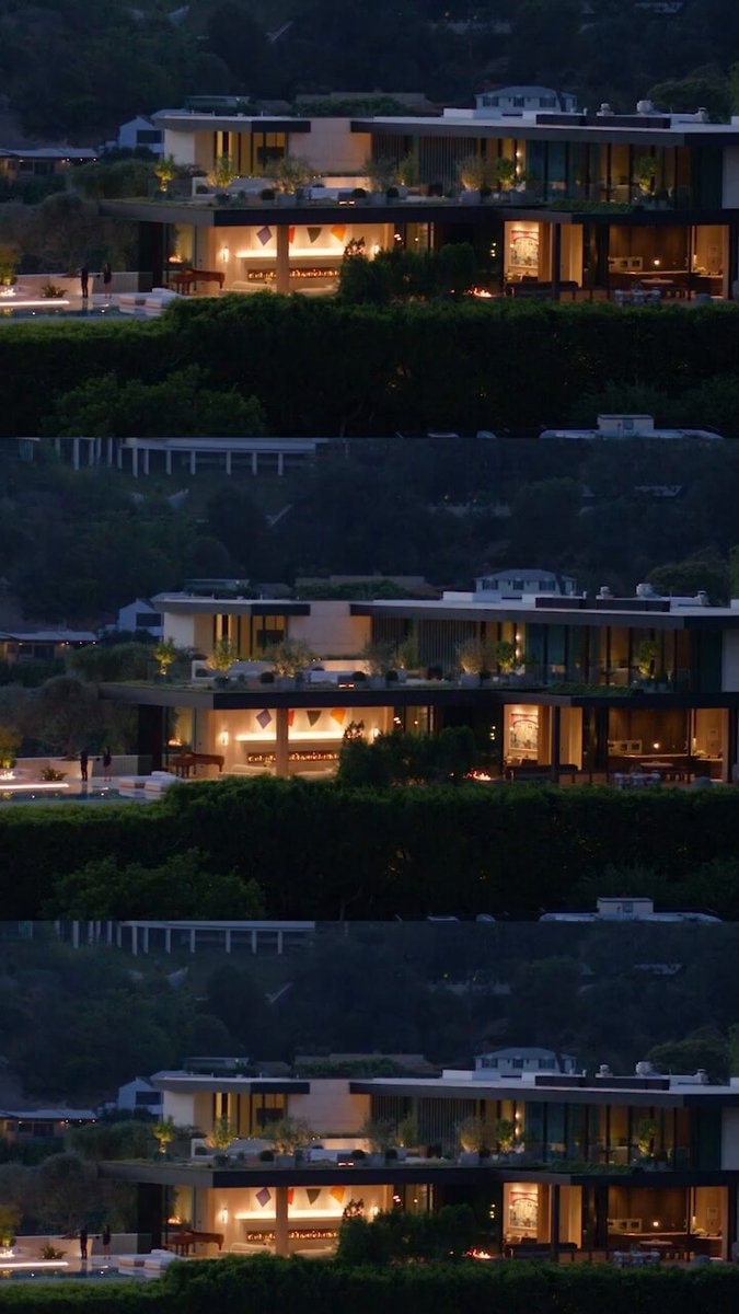 Luxury hillside modern house