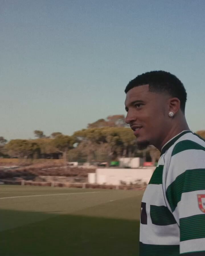 Jadon Sancho Cristiano Ronaldo Sporting Lisbon Jersey