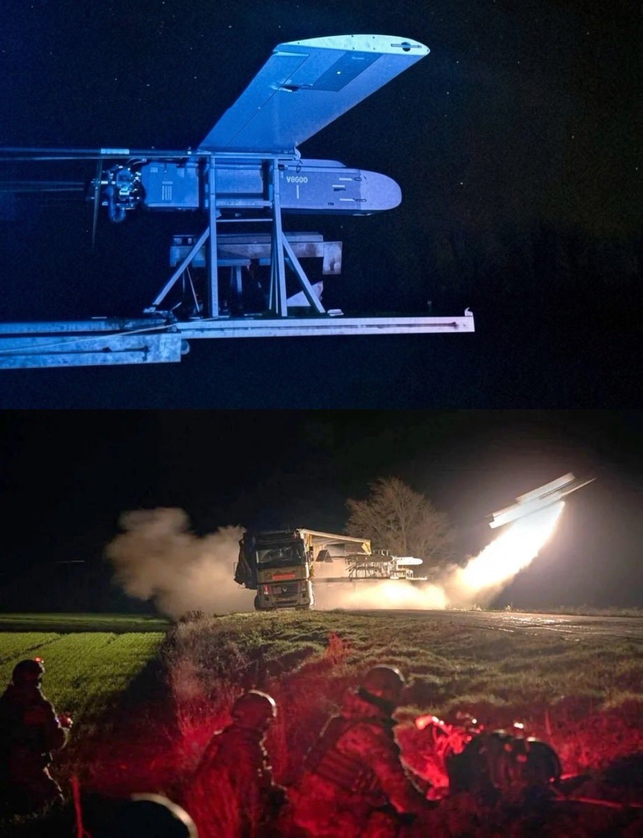 V6600 drone launch from civilian truck